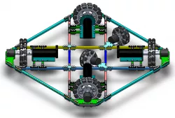 omni wheel robot base