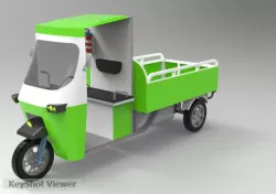 Open Body Electric Three wheeler