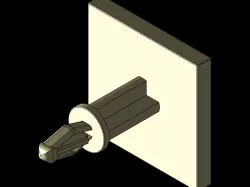 Plastic Stick Fixed Clip On PCB