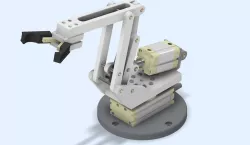 Pneumatic anthropomorphic robot