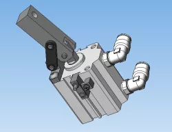 Pneumatic vertical clamp