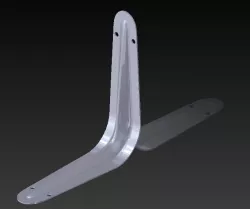 Right Angle Bracket with tapered gusset