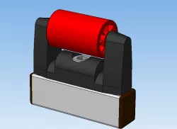 Roller support segment