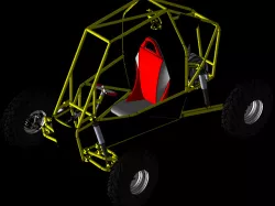 SAE Baja car full assembly
