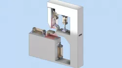 Semi-automatic pneumatic bending and drilling