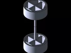 simple wheel axle