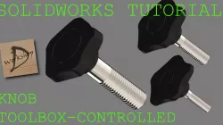 SolidWorks tollbox-controlled Knob