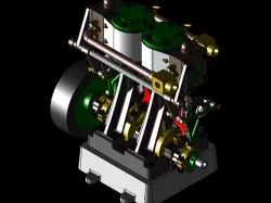 Steam Engine D10 with Reversing Gear