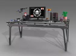 Steel 'n Glass Table
