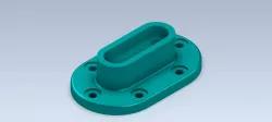Studycadcam 3D CAD Exercise 118/ rail flange Autodesk Inventor Pro