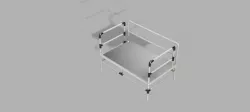 Swimming pool bed