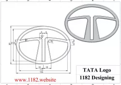 TATA motors logo 3D