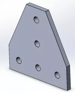 Tee Surface Bracket For 1" Extrusion