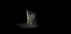 template laser cutting glass Butterfly