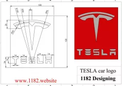 TESLA car logo