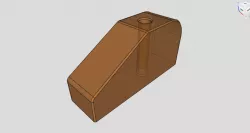The simple part modeling in FreeCAD 0.19