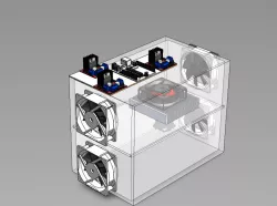 Thermoelectric cooler/heater box