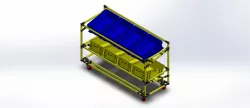 Trolley put plastic box