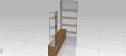 TV Panel (Wood and Glass Materials)