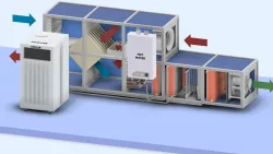 UTA air conditioning system with boiler and chiller.