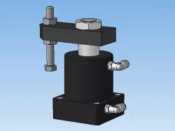 Vertical pneumatic clamp