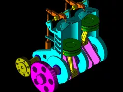 2 Cylinder engine