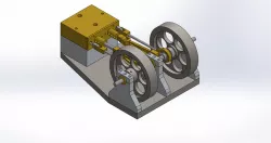 2 Cylinder Horizontal Mill Steam Engine