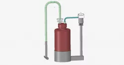 3d resin suction station