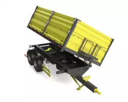 Agricultural trailer step