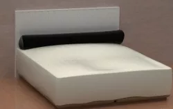 Bed with headboard