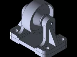 Belt roller support