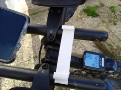 Bike handlebar mobile phone holder