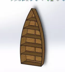 Boat Book Case