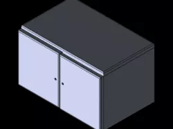 cabinet with 2 doors and adjustable table top