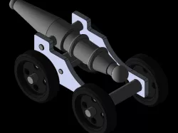 cannon ball model top arabası modeli