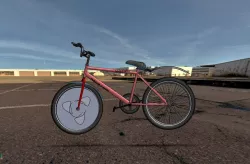 cycle with front wheel gyro