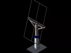 Dual Axis Solar Panel Structure