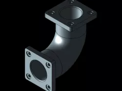 Elbow with bracket