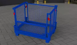 Folding pallet box