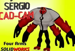 Four Arms BEN10 - Sérgio CAD CAM