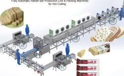 Fully Automatic Halva Bar Production Line With Packing Machines