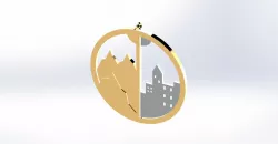 Gold Ornaments inspired by Mountains