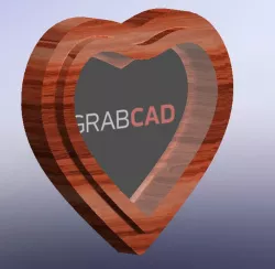 heart shaped photo frame