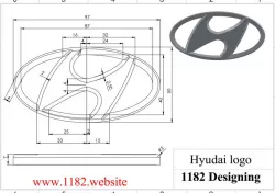 How to Design a 3D Hyundai Car logo in Solidworks?