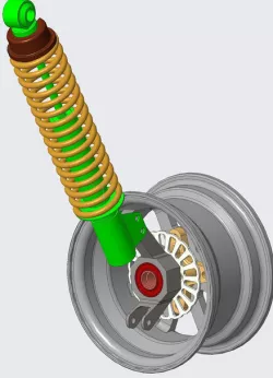 macpherson strut suspension wheel assembly