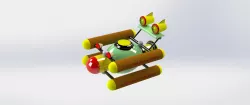 Mini submarine toy model in solidworks
