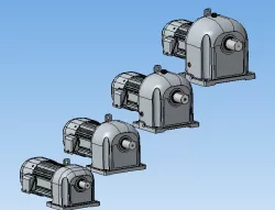 Motor reducer with brake