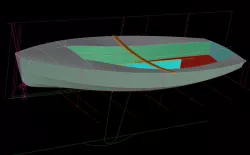National Solo dinghy hull