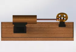 Oscillating cylinder steam engine