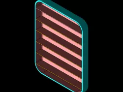 Plastic  internal rib